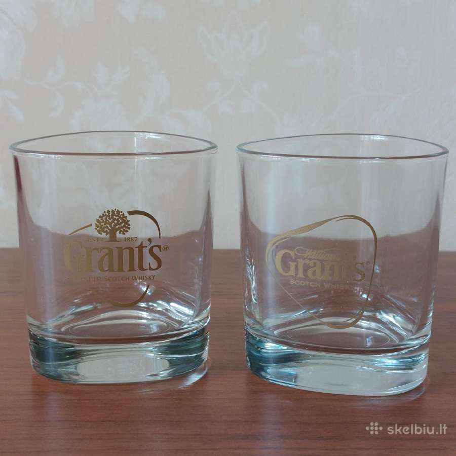 Viskio taurės / Whiskey glasses " Grant's " - nuotraukos Nr. 7