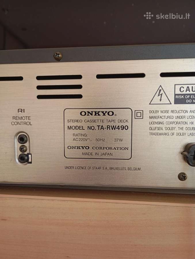 Onkyo Ta-rw490" - nuotraukos Nr. 9