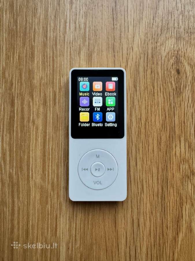 Mini Mp3 LCD Color Grotuvas Baltas