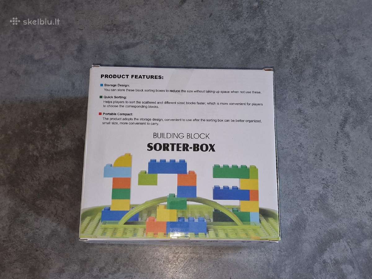 Kaladėlių rūšiavimo dėžutė – suderinama su Lego - nuotraukos Nr. 3