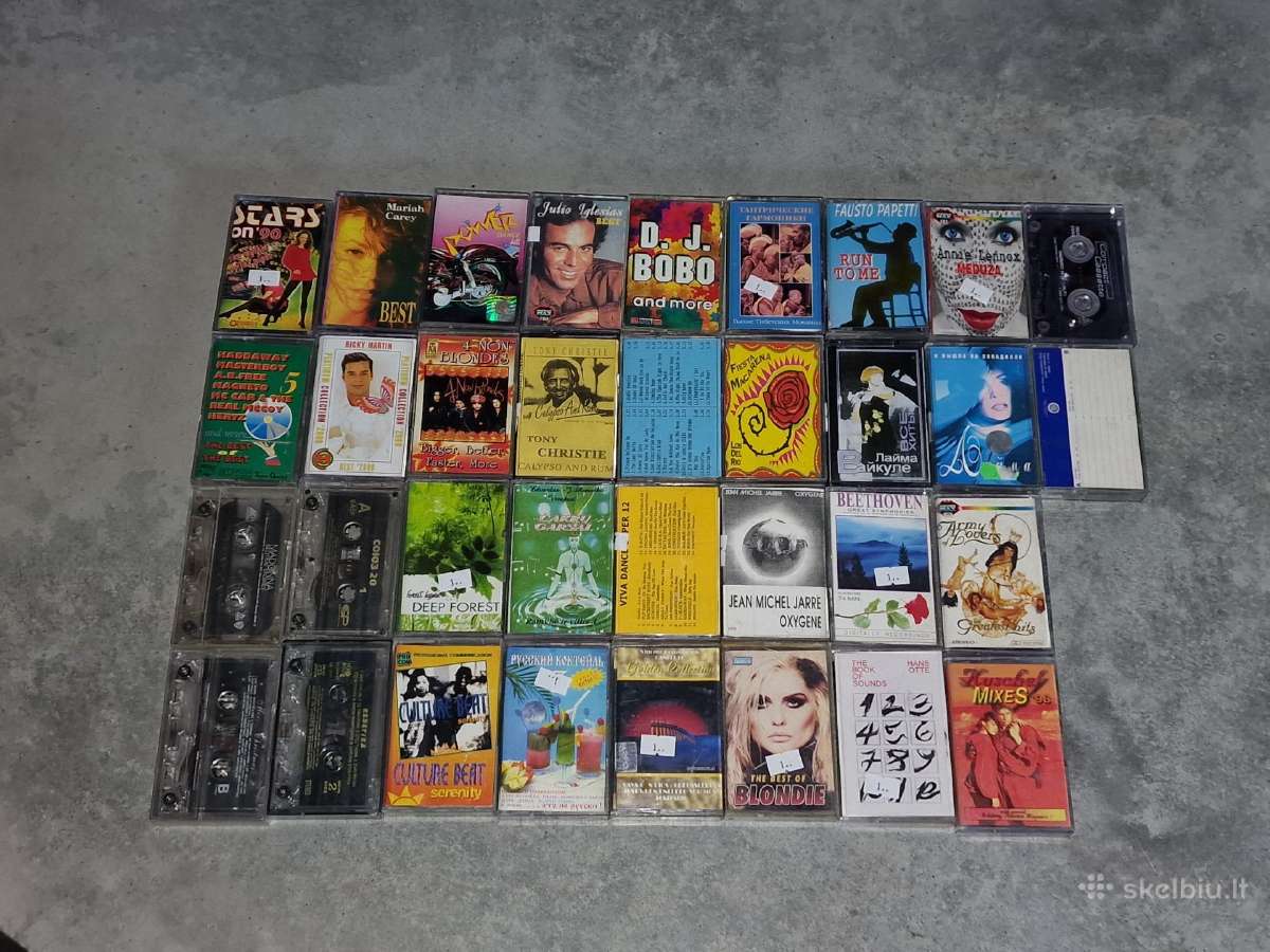 Muzikos audio kasetė Mc. 34x vnt.
