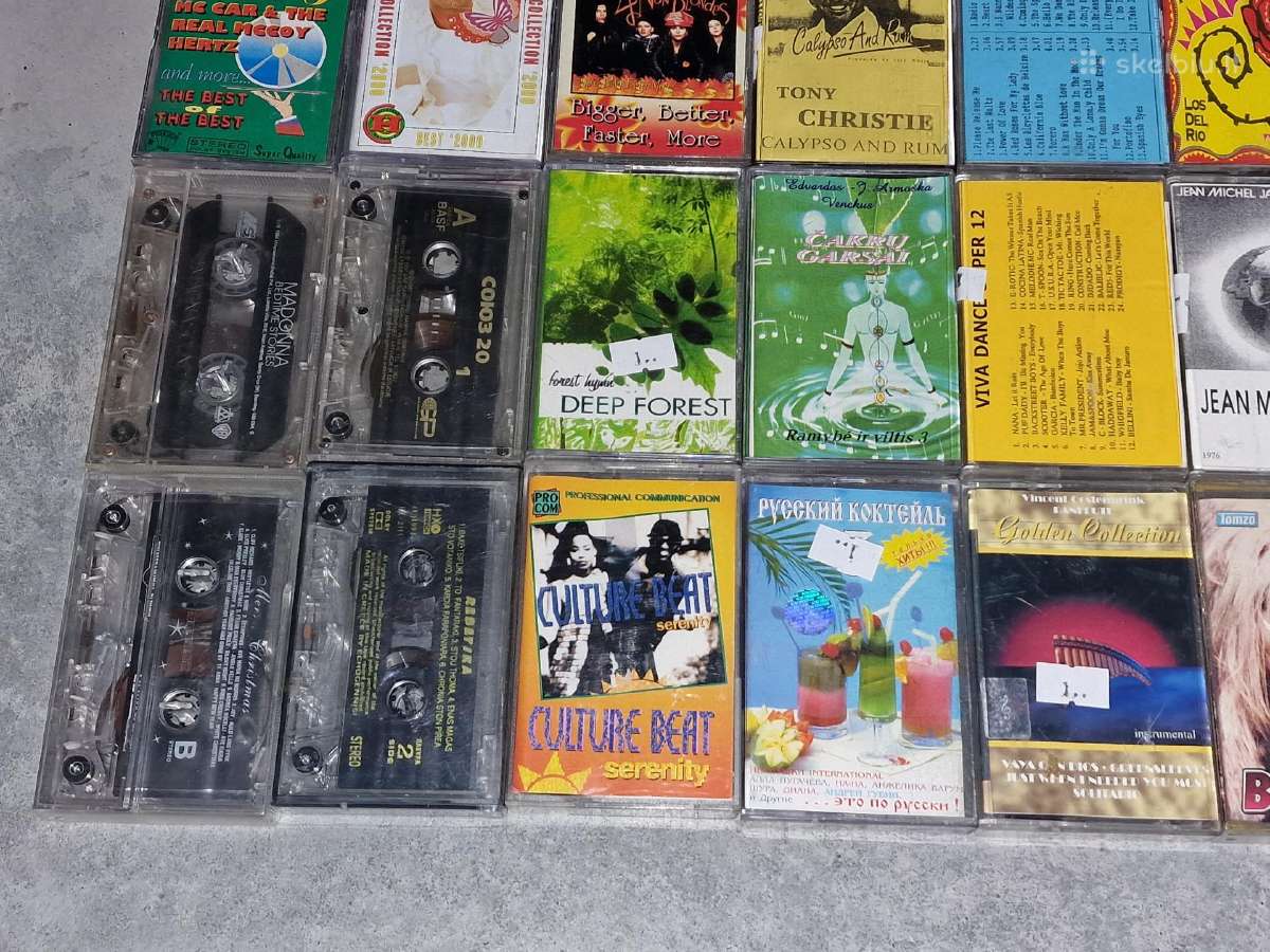 Muzikos audio kasetė Mc. 34x vnt. - nuotraukos Nr. 3
