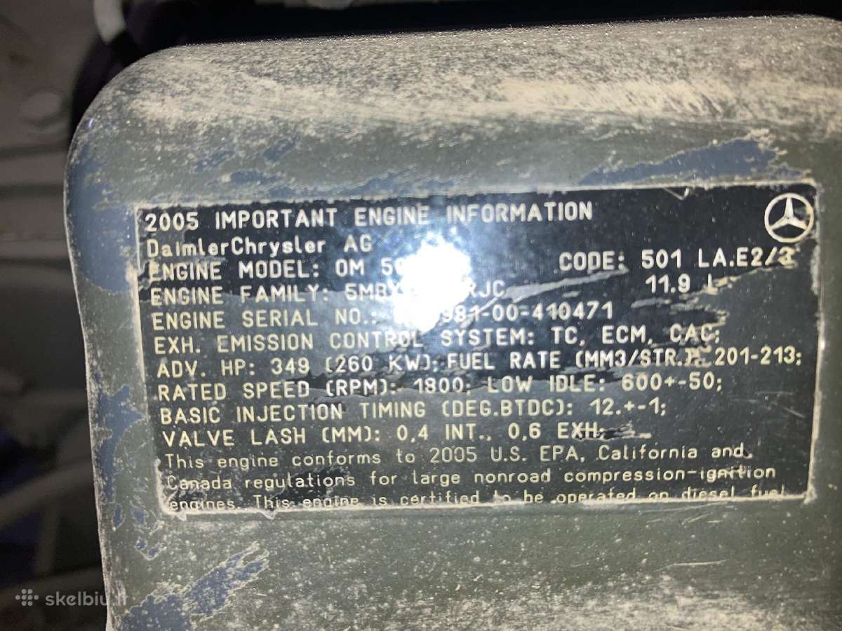 Mersedes Benz Om501 La variklis - nuotraukos Nr. 4