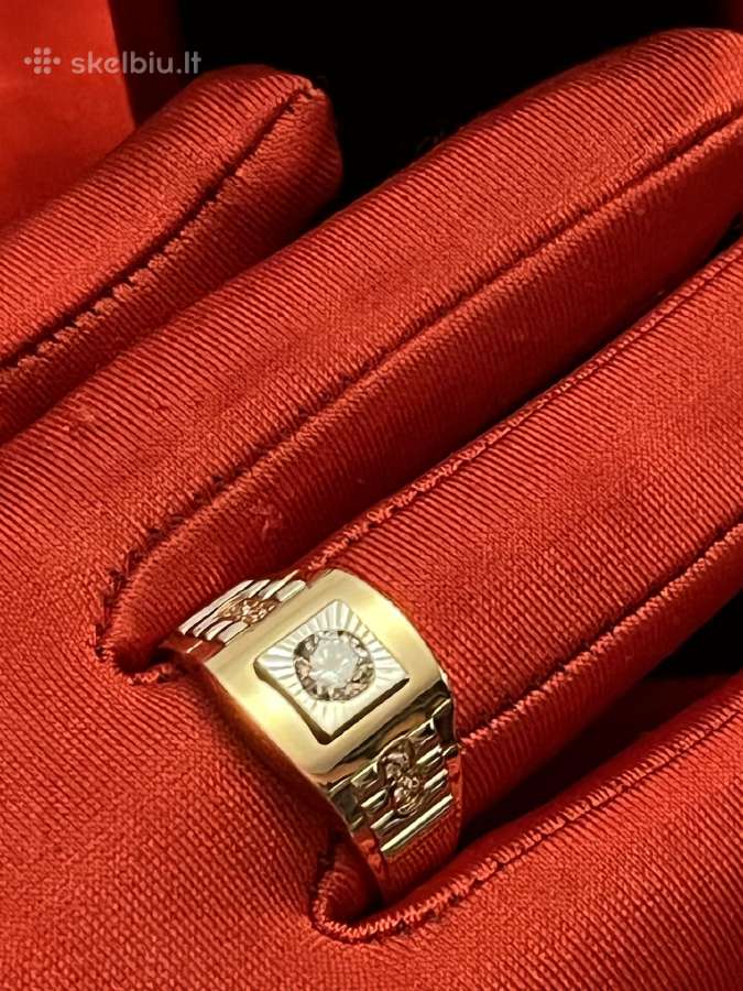 Prabangūs auksiniai vyriški Rollex, Cartier žiedai - nuotraukos Nr. 10