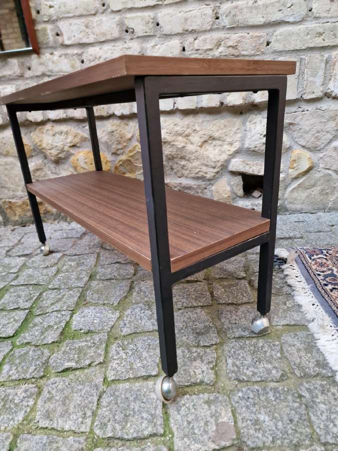 Vintažiniai mid century konsoliniai staliukai - nuotraukos Nr. 4