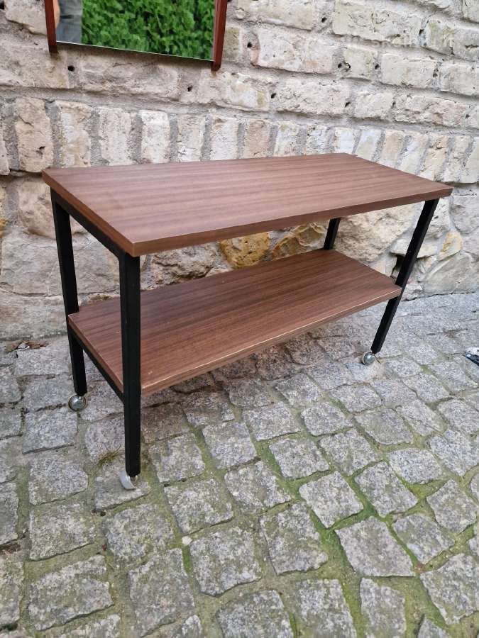 Vintažiniai mid century konsoliniai staliukai - nuotraukos Nr. 10