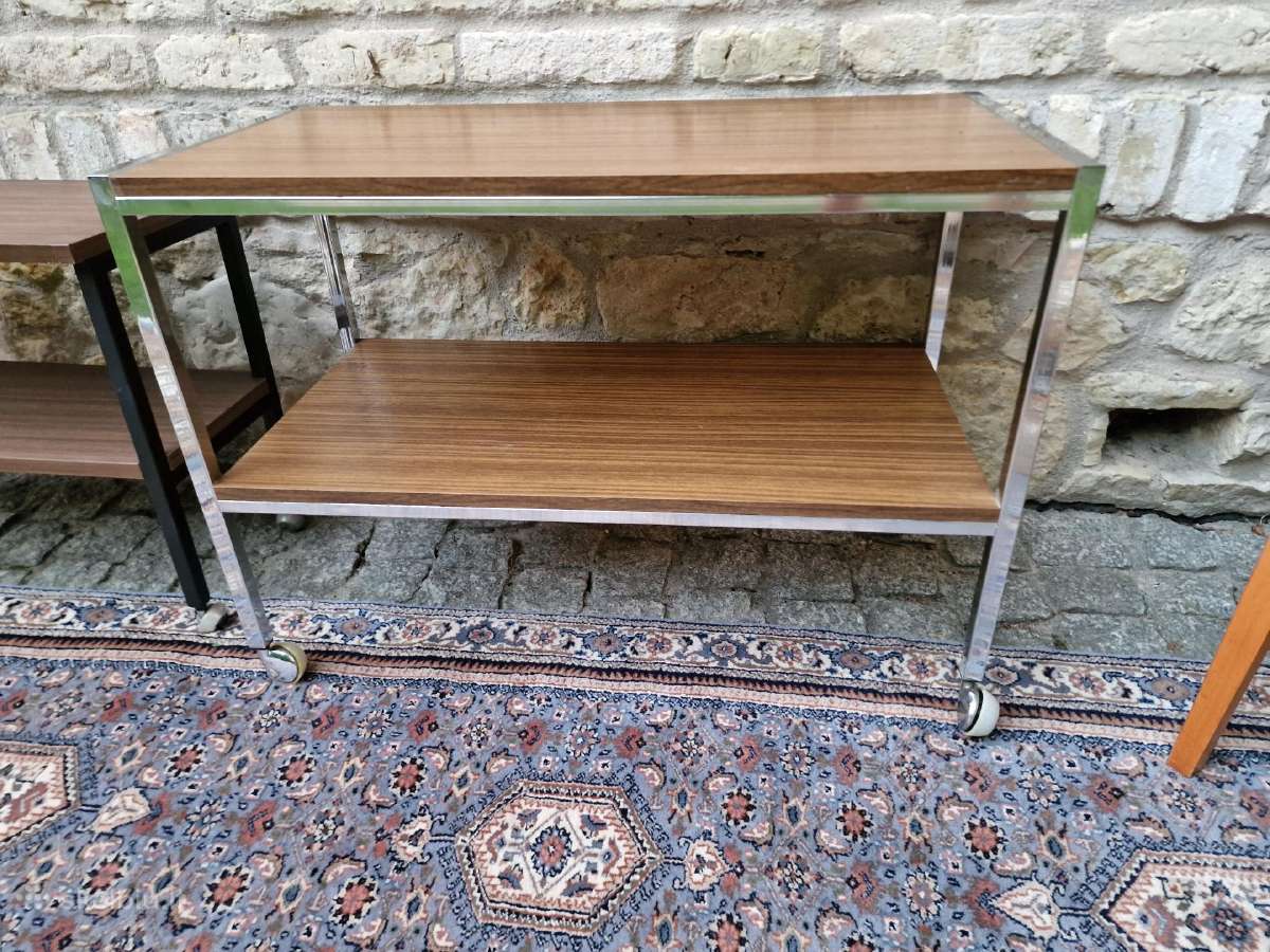 Vintažiniai mid century konsoliniai staliukai - nuotraukos Nr. 15