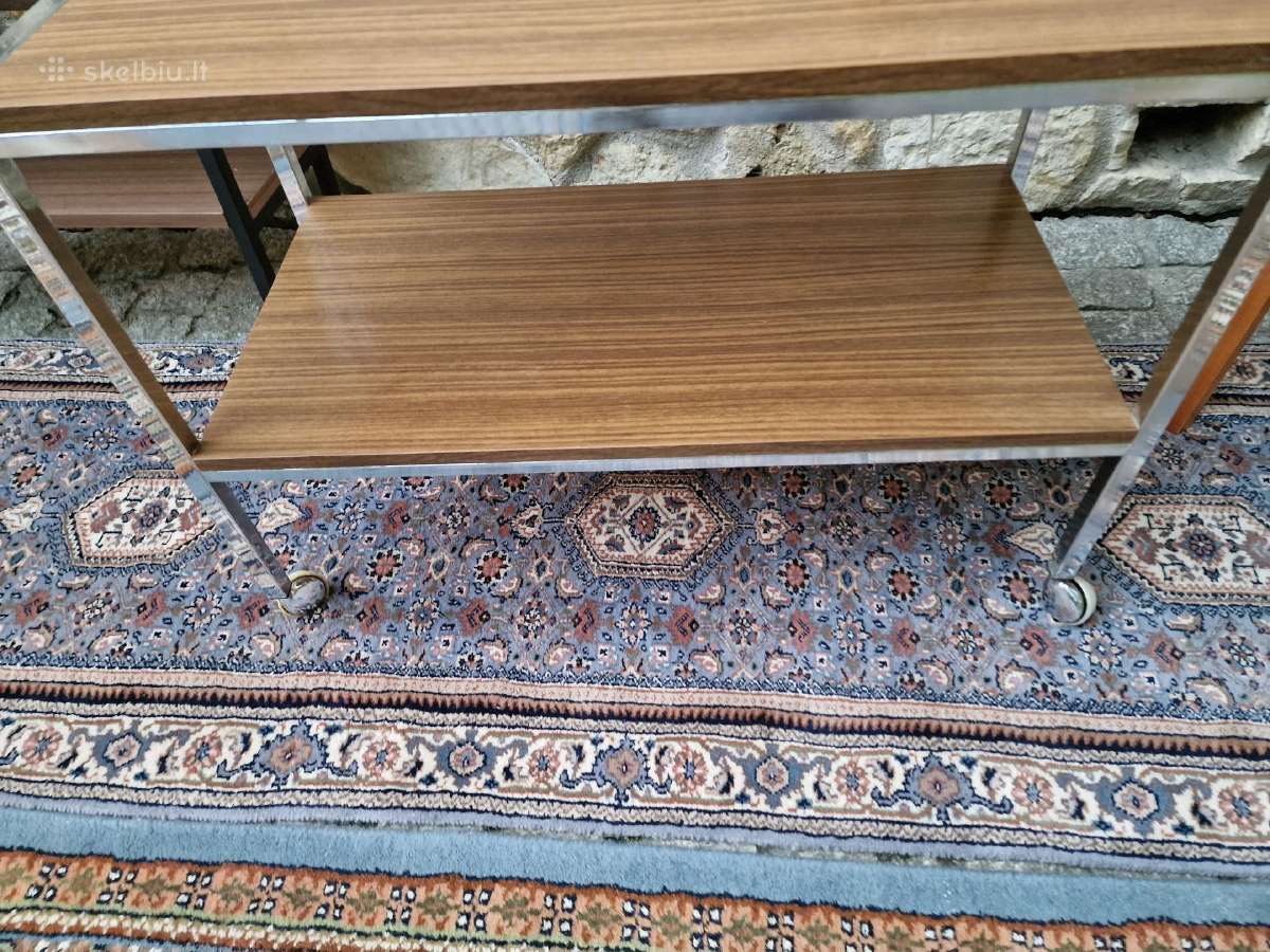 Vintažiniai mid century konsoliniai staliukai - nuotraukos Nr. 20