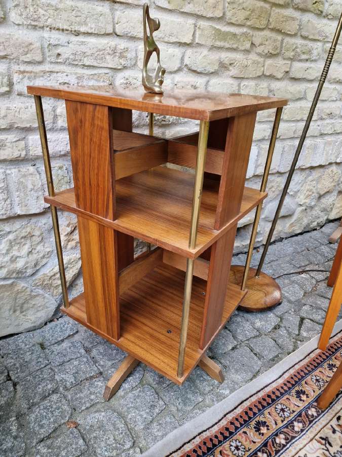 Vintažinė Art Deco riešutmedžio etažerė/karuselė - nuotraukos Nr. 2