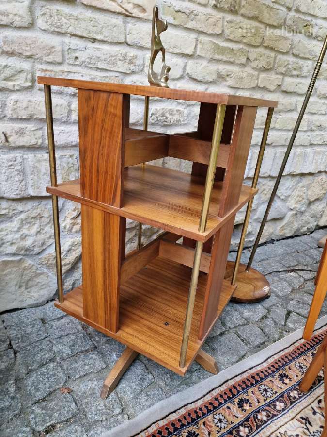 Vintažinė Art Deco riešutmedžio etažerė/karuselė - nuotraukos Nr. 3