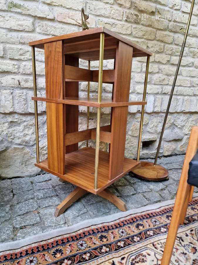Vintažinė Art Deco riešutmedžio etažerė/karuselė - nuotraukos Nr. 4