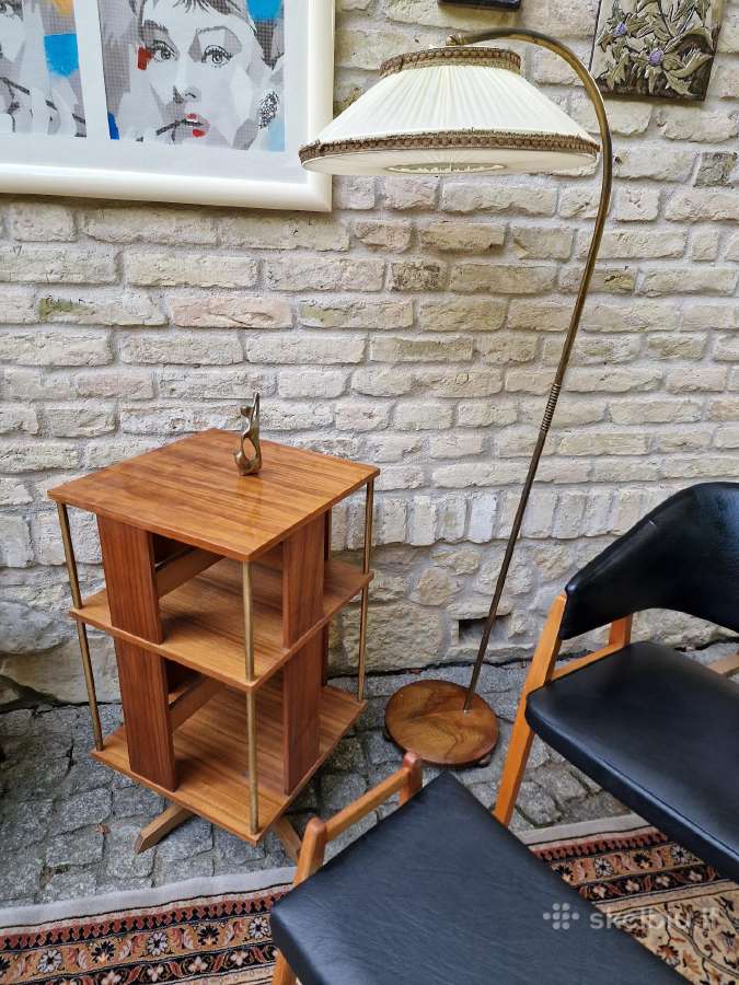 Vintažinė Art Deco riešutmedžio etažerė/karuselė - nuotraukos Nr. 10