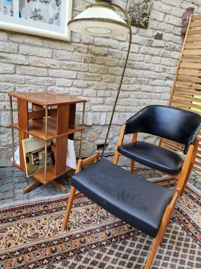 Vintažinė Art Deco riešutmedžio etažerė/karuselė - nuotraukos Nr. 19