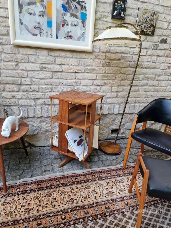 Vintažinė Art Deco riešutmedžio etažerė/karuselė - nuotraukos Nr. 27