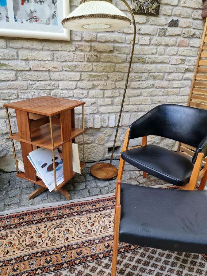 Vintažinė Art Deco riešutmedžio etažerė/karuselė - nuotraukos Nr. 29