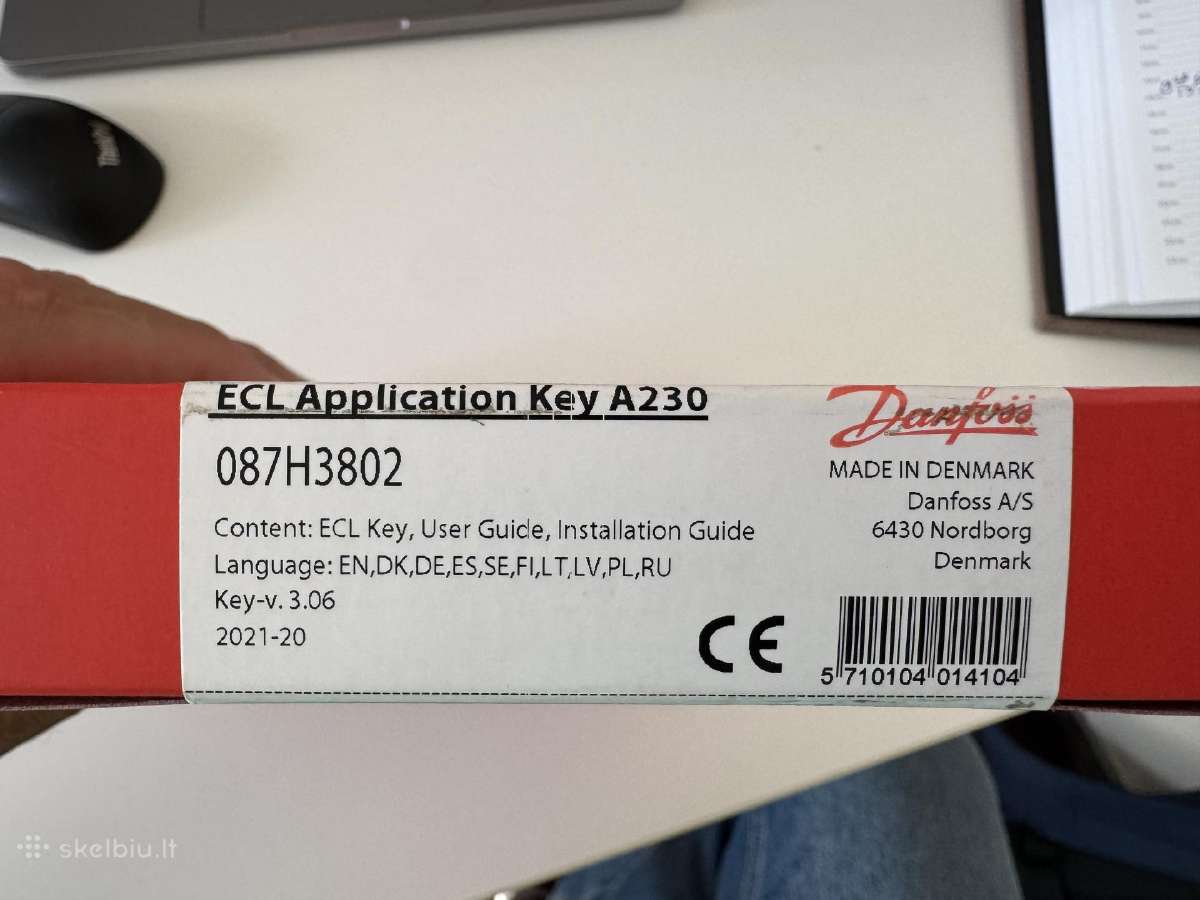 Danfoss Ecl Application key A230