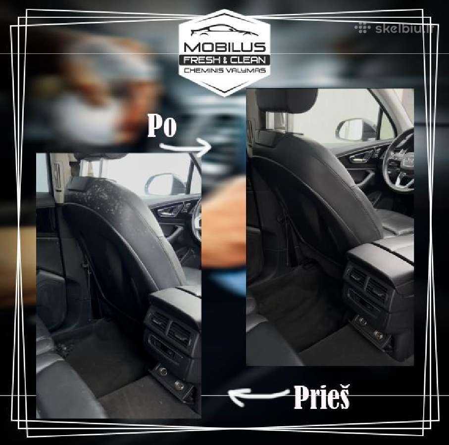 Mobilus cheminis valymas automobiliams