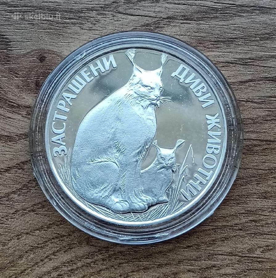 1990m. Bulgarijos 25 levai. Didelė sidabro moneta