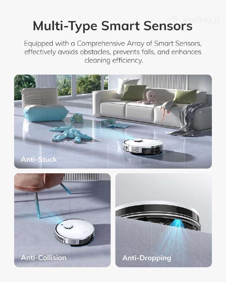 A30 Pro Robotas dulkių siurblys išsivalymo stotelė - nuotraukos Nr. 3