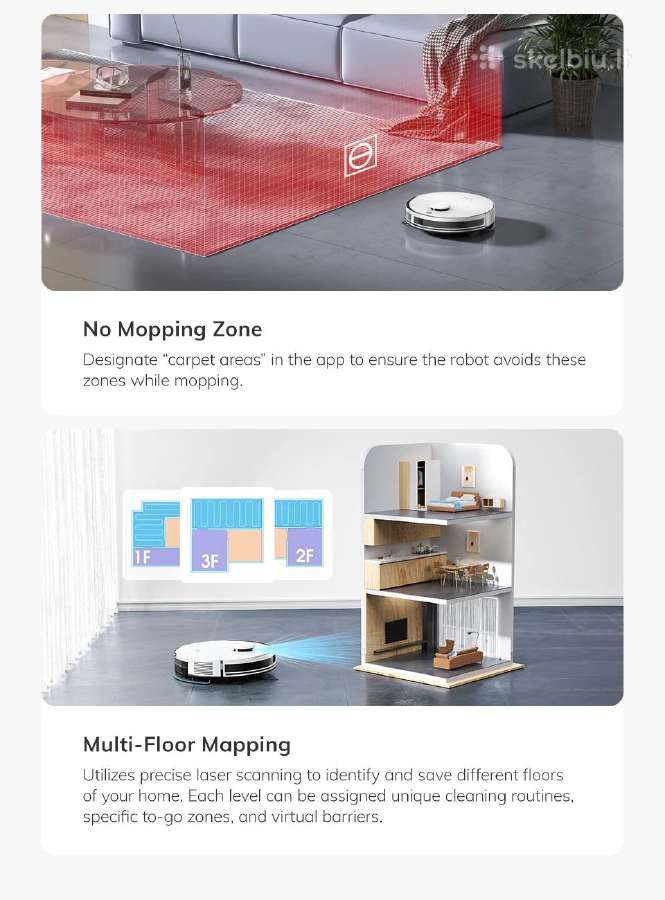 A30 Pro Robotas dulkių siurblys išsivalymo stotelė - nuotraukos Nr. 10