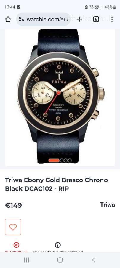 Triwa Brasco chronograph koleksijai papildyti - nuotraukos Nr. 3