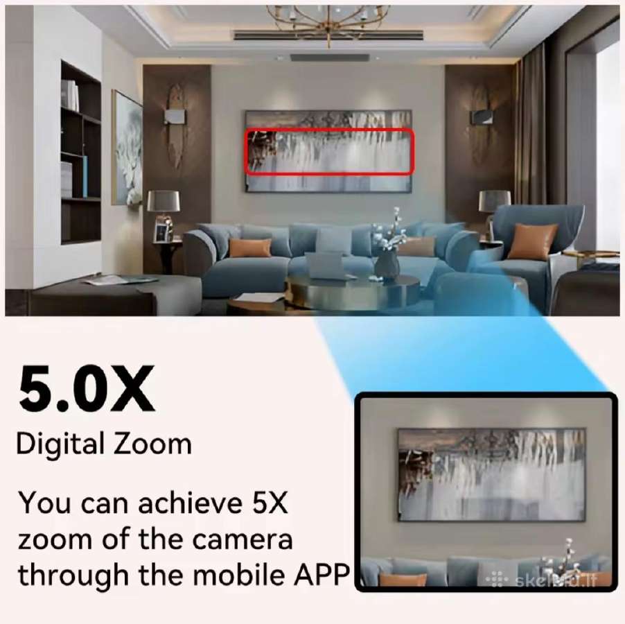 5mp Ultra HD slapta WiFi kamera (įkraunama) - nuotraukos Nr. 6
