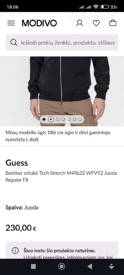 Vyriska striuke-bomber. - nuotraukos Nr. 9