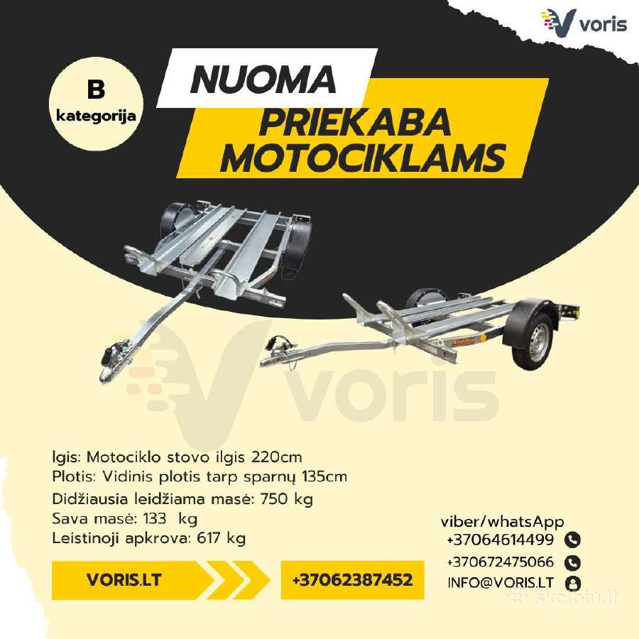 Traliukas-platforma-vairuok Su B Kategorija-nuoma - nuotraukos Nr. 19