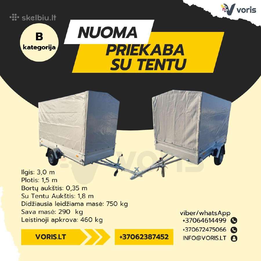 Traliukas-platforma-vairuok Su B Kategorija-nuoma - nuotraukos Nr. 23
