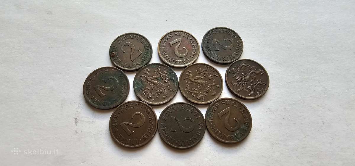 1934 2 senti Estija 10vnt