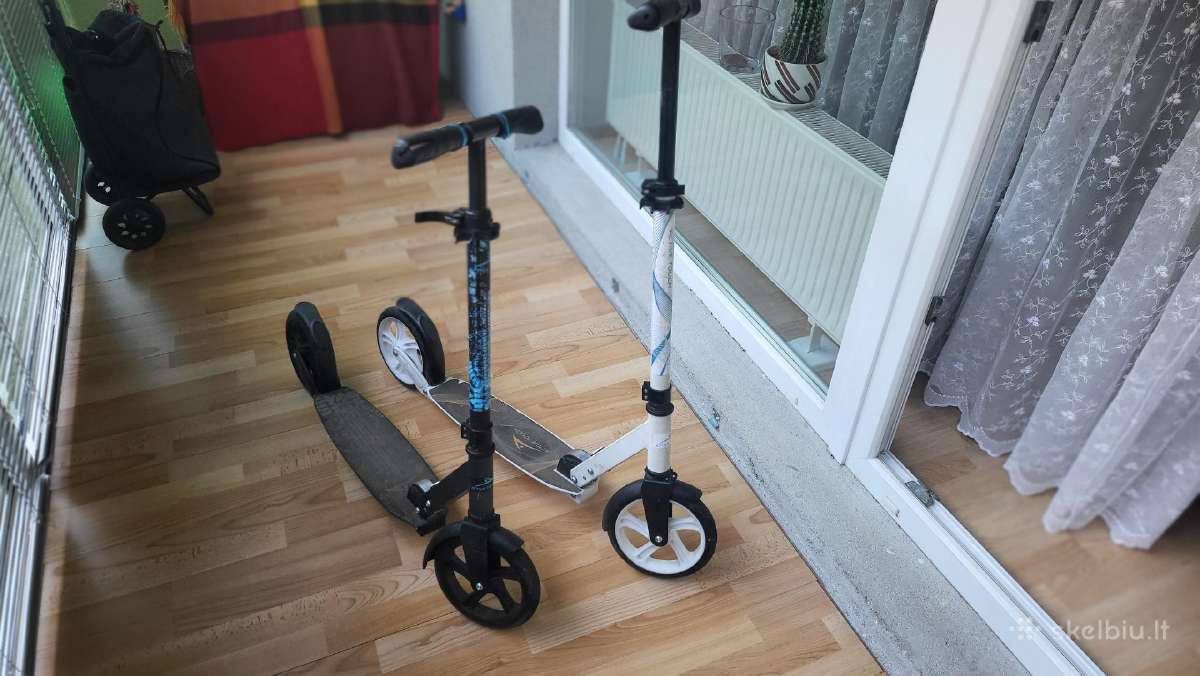 2 paspirtukai, tinka vaikams ir suaugusiems