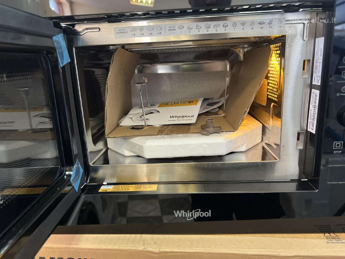 Nauja įmontuojama mikrobanginė Whirpool Wmf200g Nb - nuotraukos Nr. 4