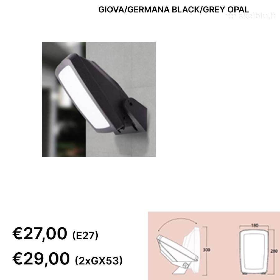Išpardavimas! Lauko šviestuvai "Fumagalli" - nuotraukos Nr. 28