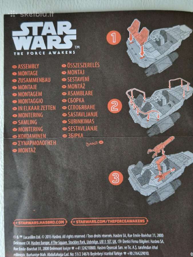 Star Wars The force awakens Hasbro gamintojo - nuotraukos Nr. 9