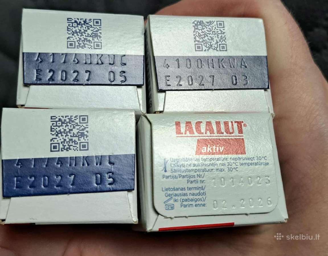 Dantų pasta "Parodontax Classic" ir "Lacalut" 4vnt - nuotraukos Nr. 2