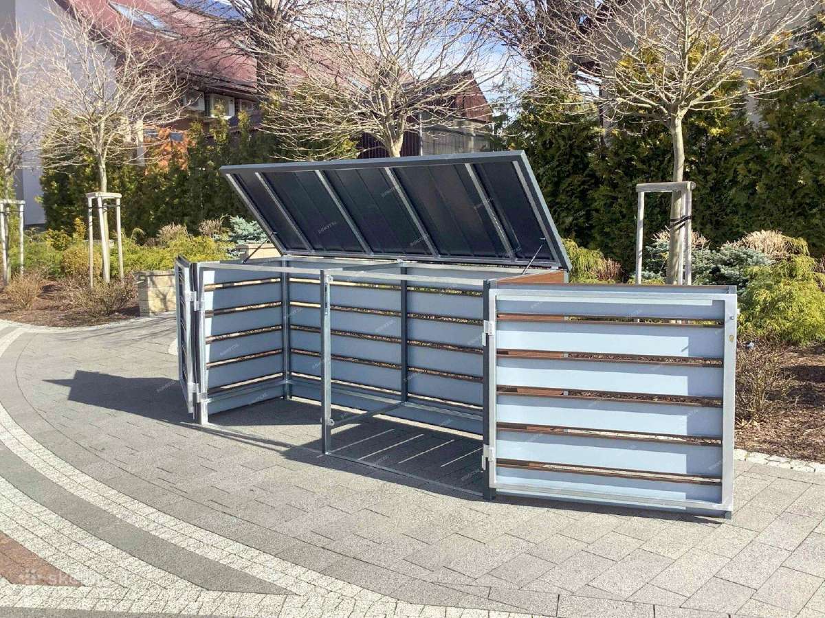 Šiukšlių konteinerių stoginę 3x240l - nuotraukos Nr. 5