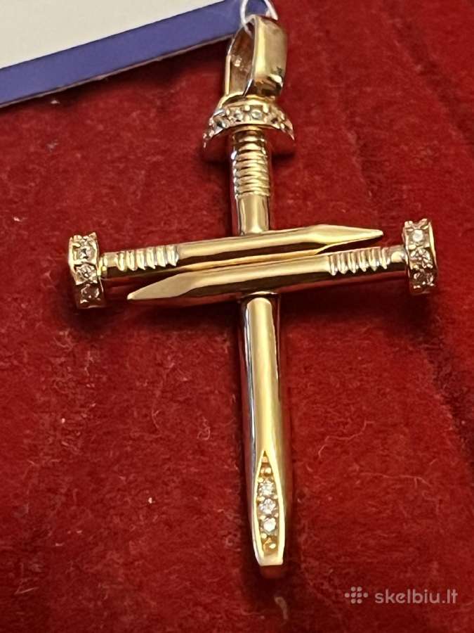 Išskirtinis auksinis Cartier Vinis kryžius - nuotraukos Nr. 6
