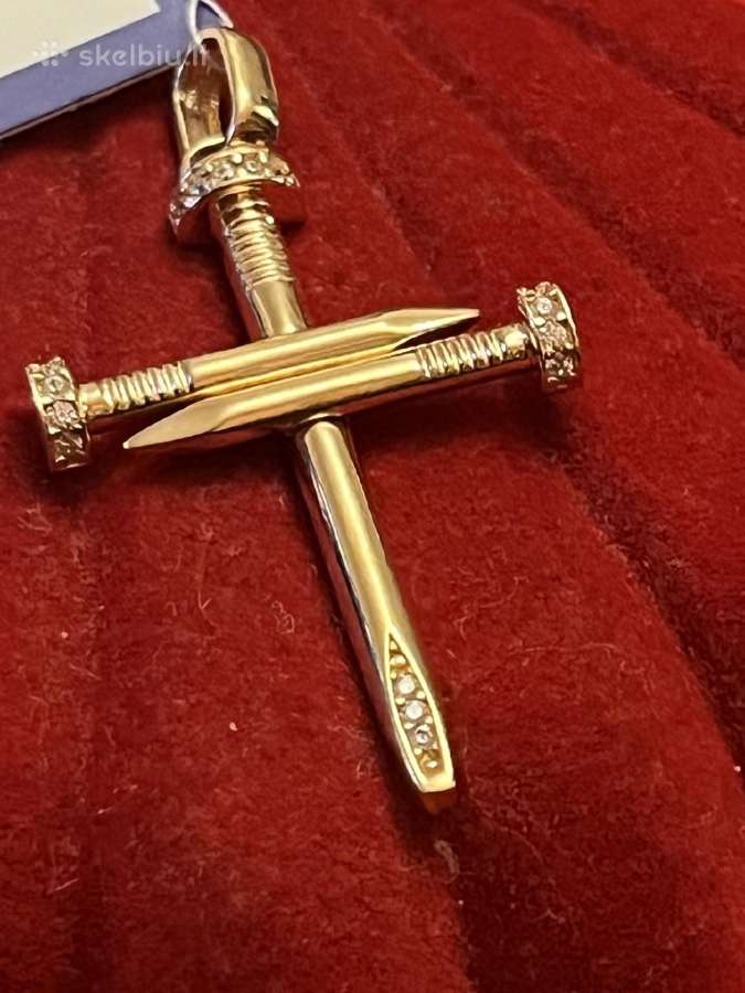 Išskirtinis auksinis Cartier Vinis kryžius - nuotraukos Nr. 8