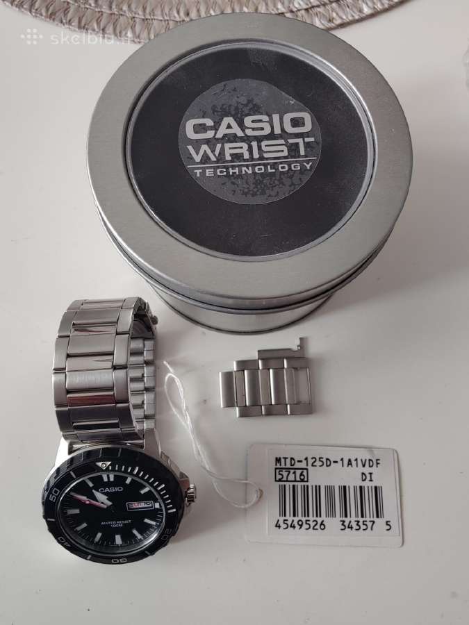 Casio Mtd-125d-1a1v naujas - nuotraukos Nr. 4