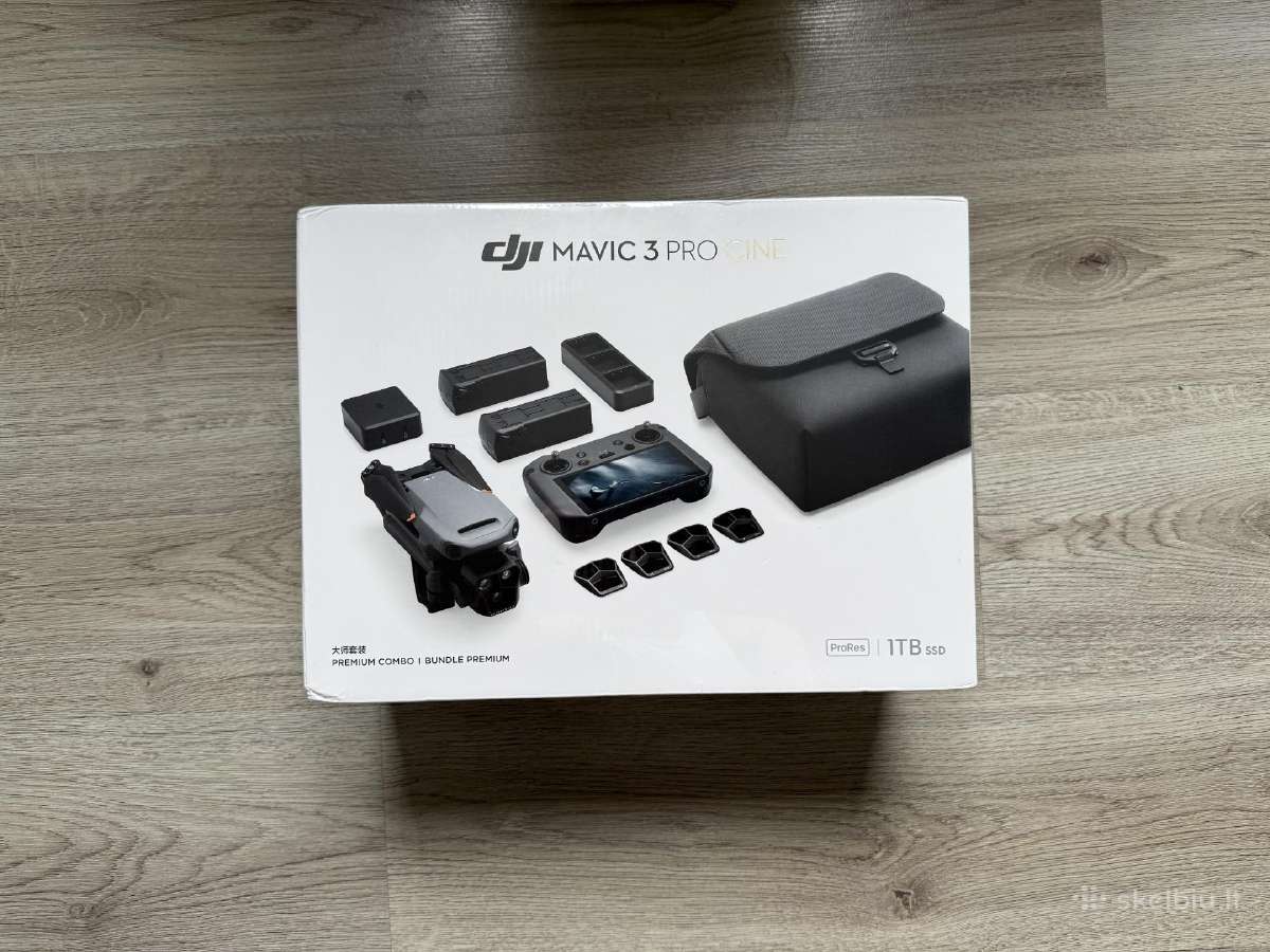 Naujas Dji Mavic 3 Pro Cine premium combo RC pro