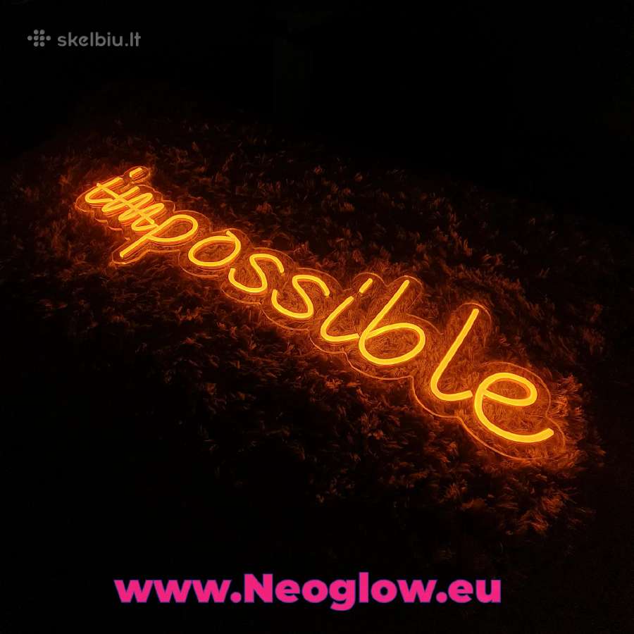 LED neoninės iškabos, neoniniai užrašai, ženklai - nuotraukos Nr. 10