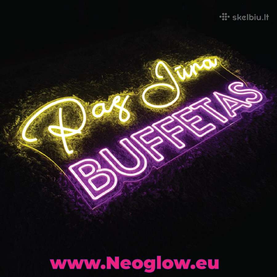 LED neoninės iškabos, neoniniai užrašai, ženklai - nuotraukos Nr. 6
