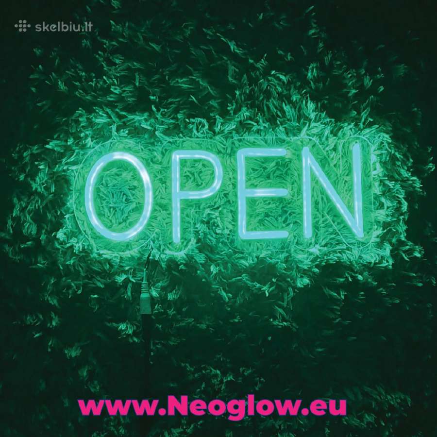 LED neoninės iškabos, neoniniai užrašai, ženklai - nuotraukos Nr. 14