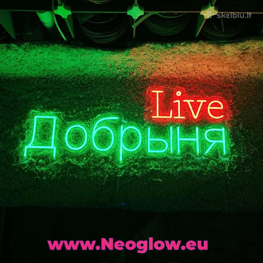 LED neoninės iškabos, neoniniai užrašai, ženklai - nuotraukos Nr. 17