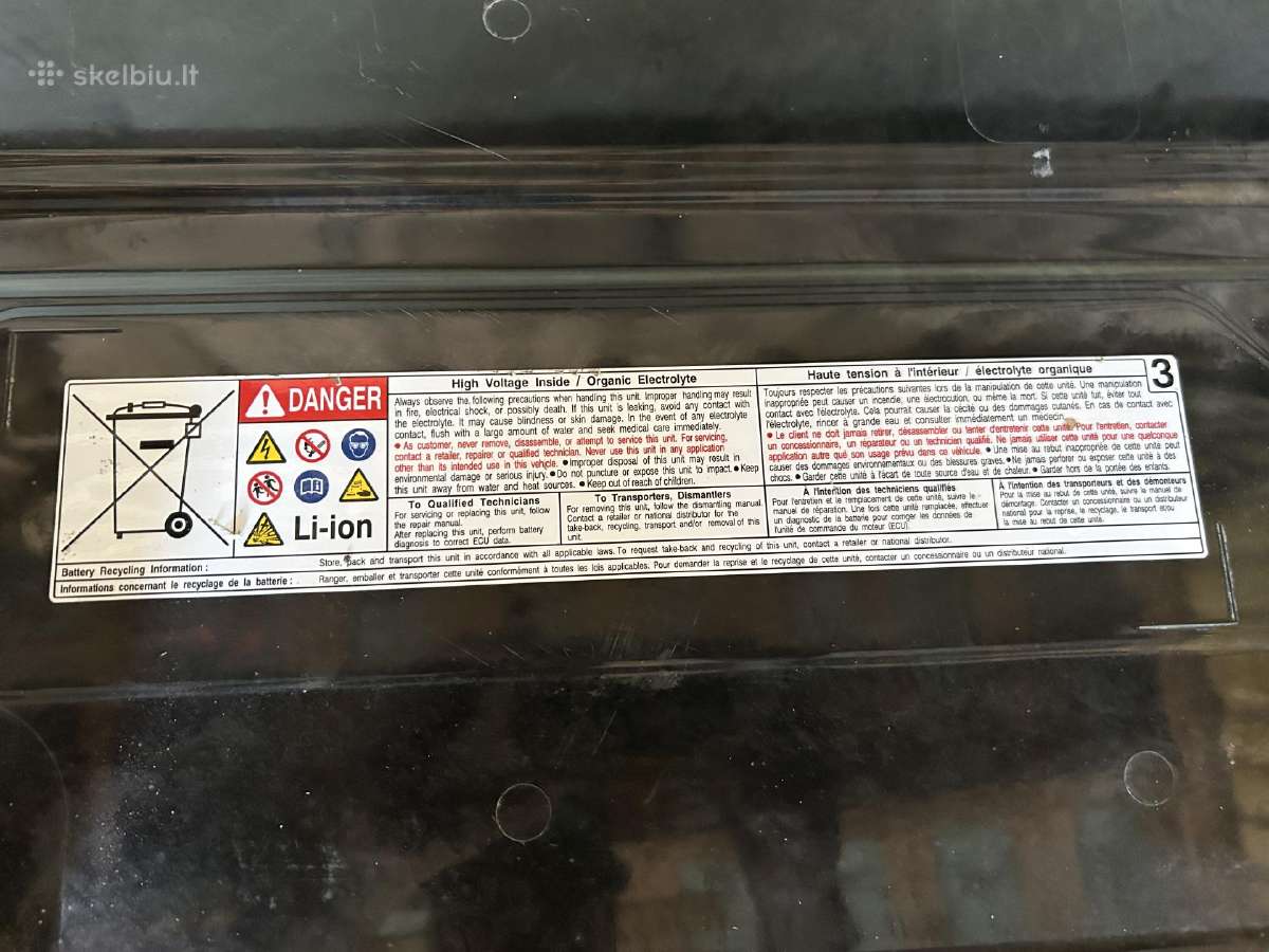 Toyota Rav4 (Ax50) Baterija G9 2018-2025 m 18.1kwh - nuotraukos Nr. 4