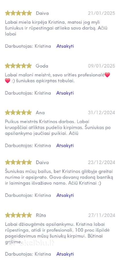 Šunų kirpimas, nukailinimas. - nuotraukos Nr. 13