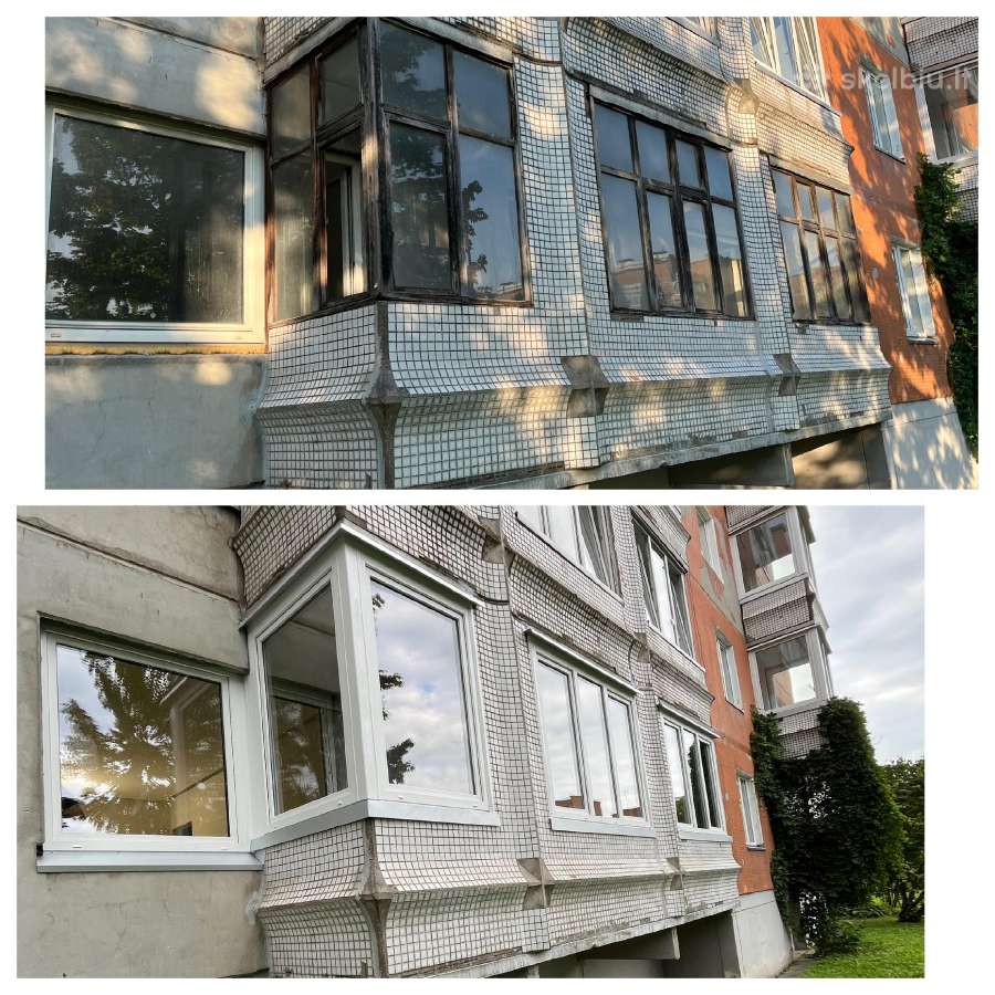 Plastikiniai langai balkonu stiklinimas Klaipėda - nuotraukos Nr. 34