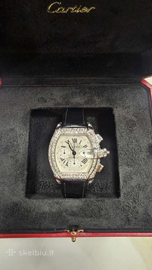Cartier Roadster XL Chronograph 7ct deimantai - nuotraukos Nr. 2