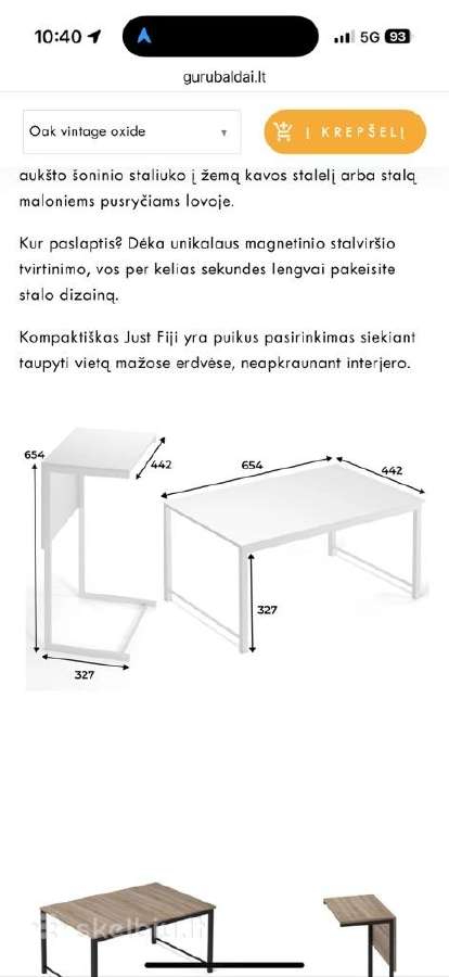 Kavos staliukai - nuotraukos Nr. 4