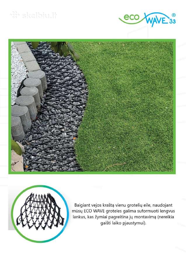 Eco-wave žolės, vejos grotelės - korys - nuotraukos Nr. 12